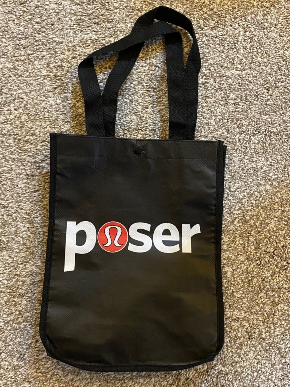 Lululemon Reusable Tote Bag Black Small - Rare/Old
